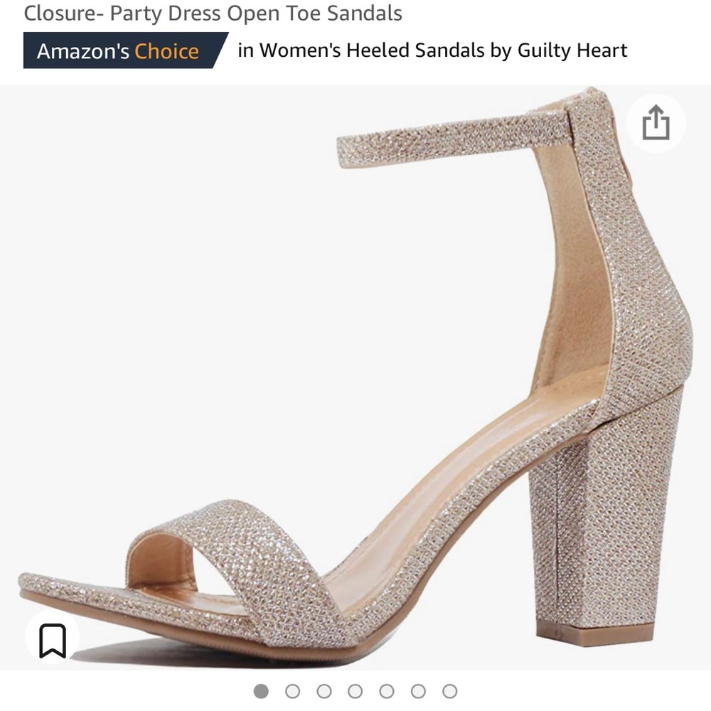 Guilty Heart Womens Ankle Strap Block Heel Zipper Closure- Open Toe Sandals